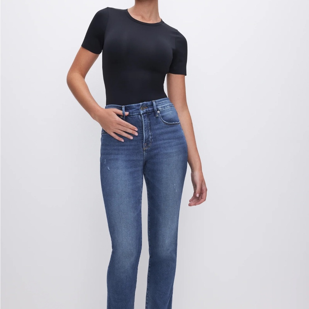 Good American STRAIGHT COMPRESSION JEANS | INDIGO271